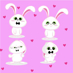 rabbit illustrations bunny vector