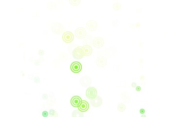 Light Green, Yellow vector background with spots.