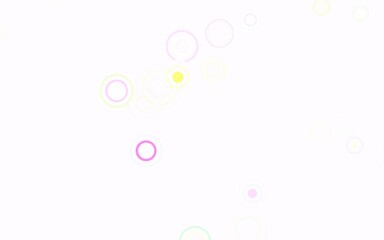 Light Multicolor vector backdrop with dots.