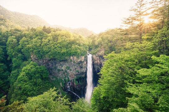 Sunset at Kegon Waterfall