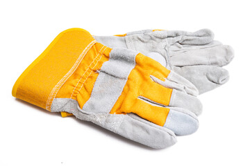 protective work gloves isolated