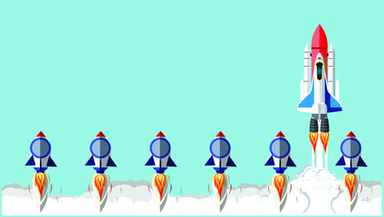 Drive rocket -Think differently - Being different, taking risky, move for success