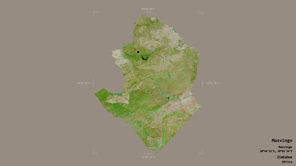 Masvingo - Zimbabwe. Bounding box. Satellite
