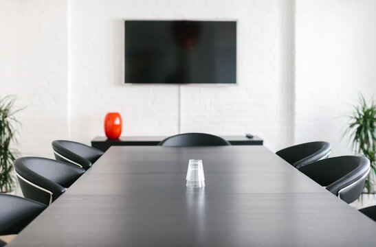 Conference table with chairs
