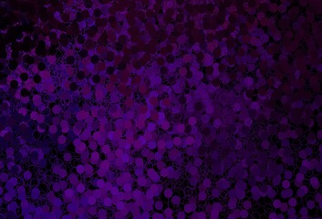 Dark Purple vector template with circles.