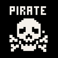 pixel skull, vintage design t shirts