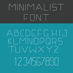 Minimalist font set