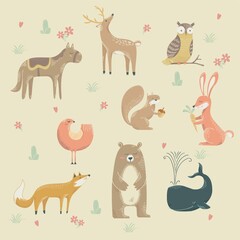 Collection of animal designs