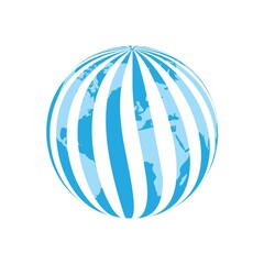 Earth globe with abstract concept