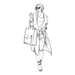 fashion model sketch