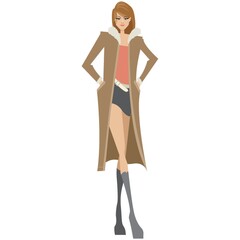 fashion model posing