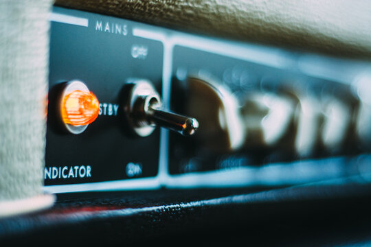 Power Switch on a Vacuum Tube Guitar Amplifier