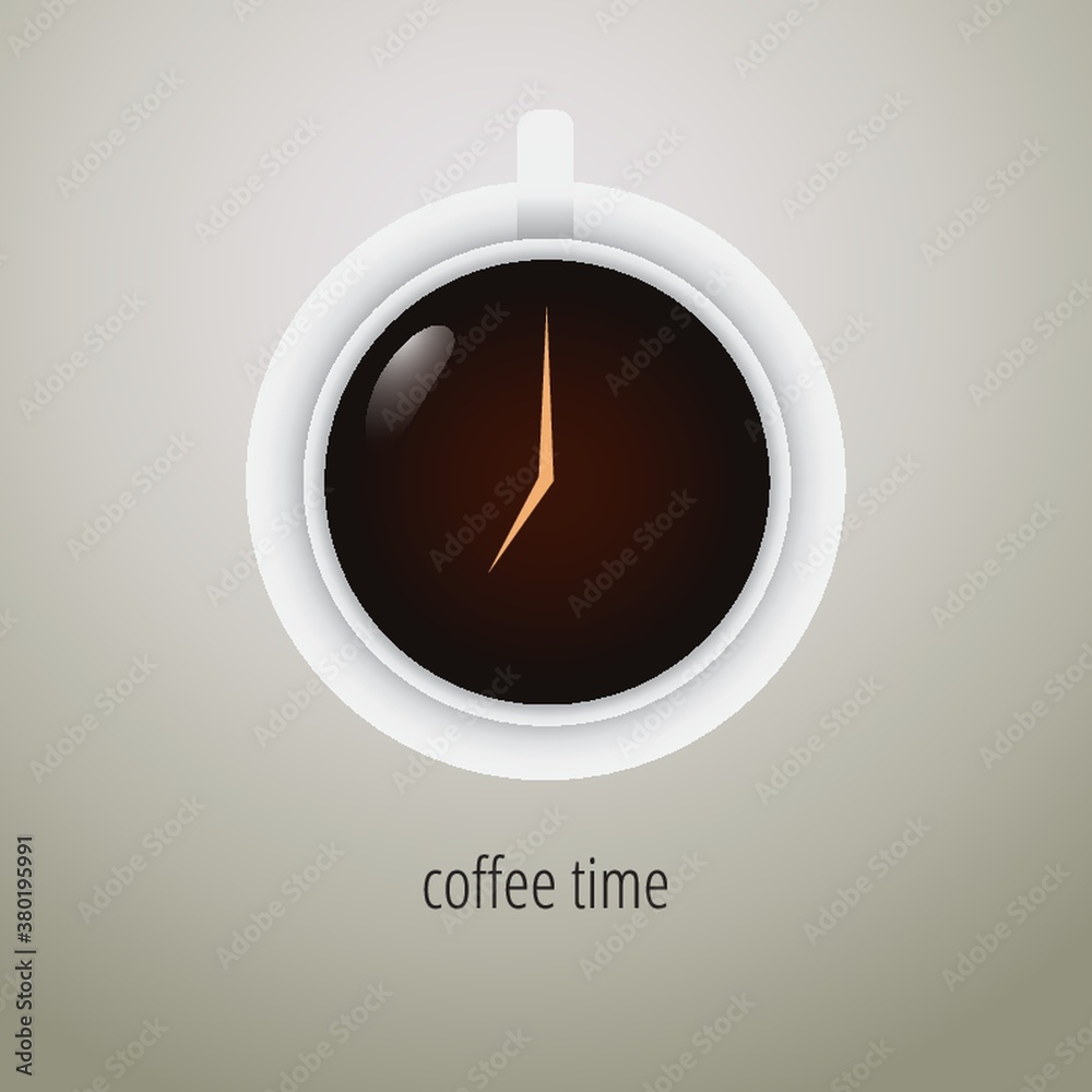 Sticker coffee time design