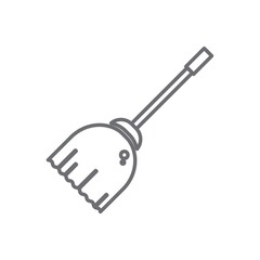 broomstick icon illustration