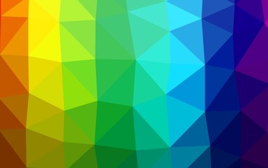 Light Multicolor, Rainbow vector abstract polygonal cover. Shining colored illustration in a Brand new style. Textured pattern for background.