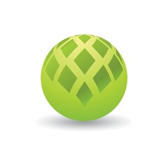 Spherical logo element design