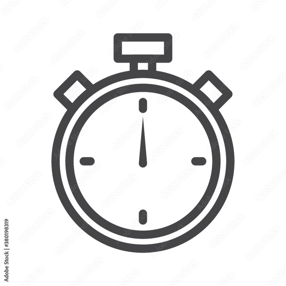 Wall mural stopwatch icon