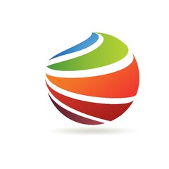 Spherical logo element design