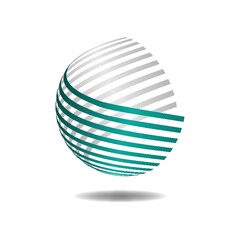Spherical logo element design