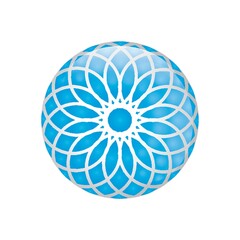 Spherical logo element design