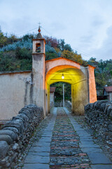 Fototapeta na wymiar Badalucco village near Imperia Ligury Italy