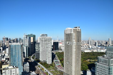 Obraz premium The skyline in Tokyo, Japan