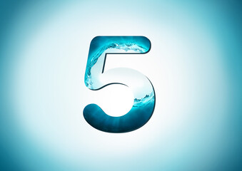 letter of water alphabet, alphabetic water letters, letter a to z and 1 to 0 illustration