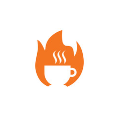 Hot Coffee Vector , Food Logo