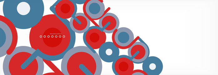 Circles and lines abstract background for covers, banners, flyers and posters and other templates