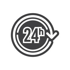 24 hours icon