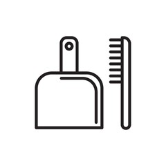 Obraz premium Dustpan and hand sweeper