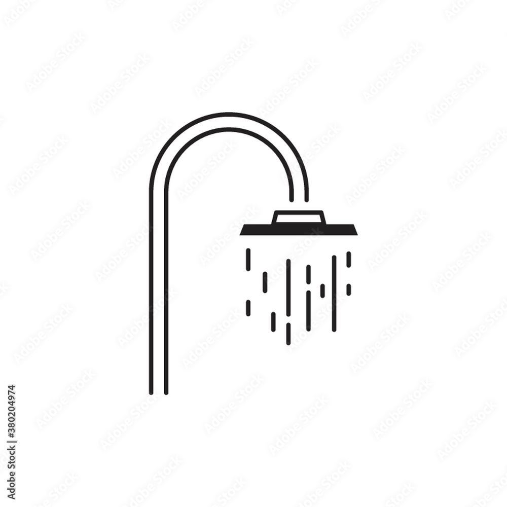 Wall mural shower head