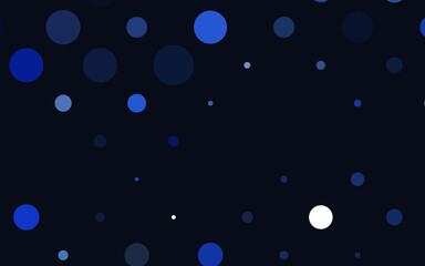 Light BLUE vector cover with spots. Beautiful colored illustration with blurred circles in nature style. Design for business adverts.