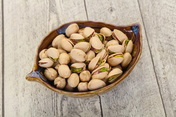 Pistachio nuts heap