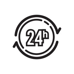 24 hours icon