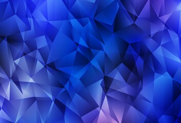 Light BLUE vector gradient triangles texture.