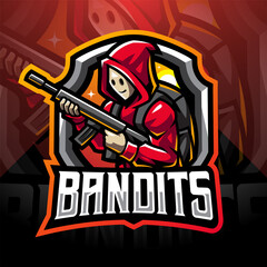 Bandit esport mascot logo design © Visink.art