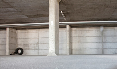 Parking garage underground