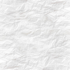 White crumpled paper close up texture background