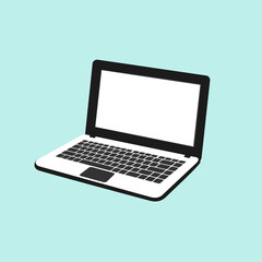Laptop Notebook computer cartoon vector design
