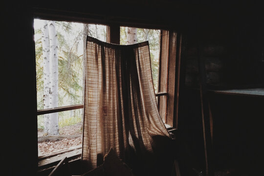 Abandoned Log Cabin in Alaska