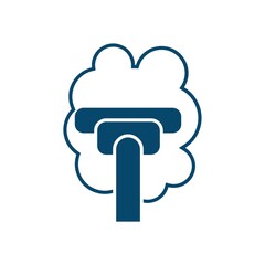 Vacuum cleaning up dust