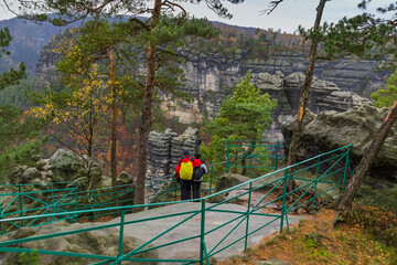 Naklejka premium Rocks in Bohemian switzerland - Czech republic