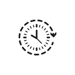 Clock with arrow