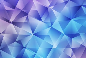 Obraz premium Light Pink, Blue vector low poly background.