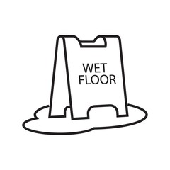 Wet floor stand