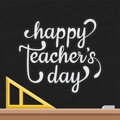 happy teacher's day design