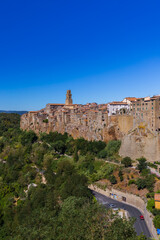 Pitigliano medieval town in Tuscany Italy