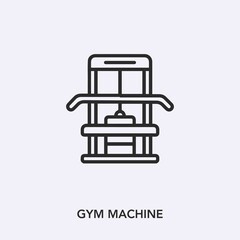 gym machine icon vector sign symbol