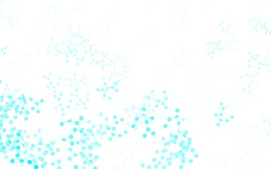 Light Blue, Green vector background with forms of artificial intelligence.
